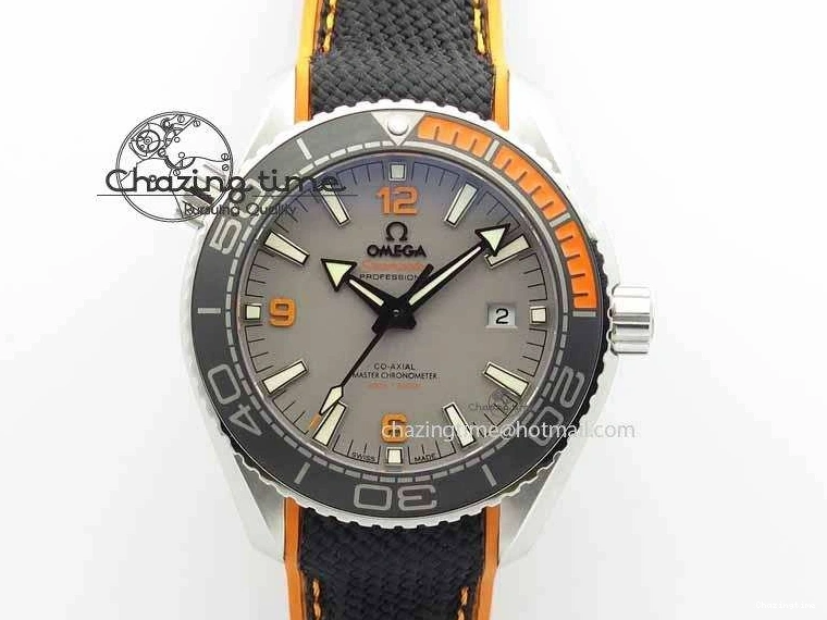 0206 UrbanStyle Planet Ocean 2016 43.5mm SS OM 1:1 Best Edition Gray Dial On Black Nylon Strap A 8168